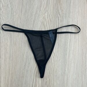 Fantasy Lingerie Sheer Thong Panty M/L